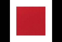 Serviettes Duni 33x33 - 3 plis - Rouge - 125 pcs
